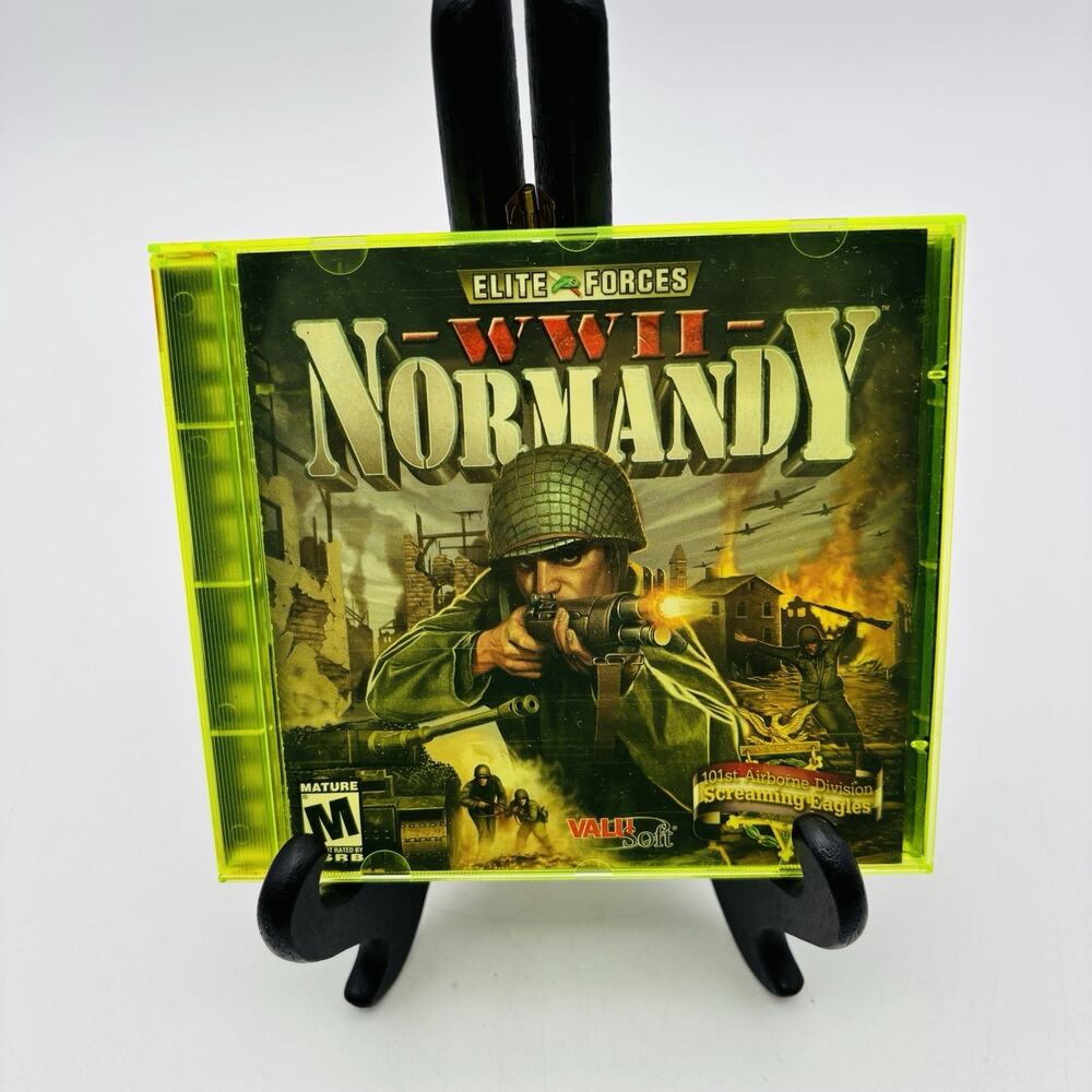 WWII: Normandy (PC, 2001) with Disc, Insert and Green Jewel Case VG Condition
